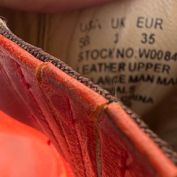 Wolverine Samantha Pleet 1000 mile Arc ankle boot 35 5 Marmalade leather - Picture 6 of 7